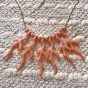🌾🐚Pink Coral Beach Necklace
